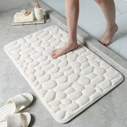 Monzzi Non-Slip Absorbent Cotton Bath Mat