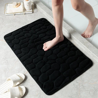 Monzzi Non-Slip Absorbent Cotton Bath Mat