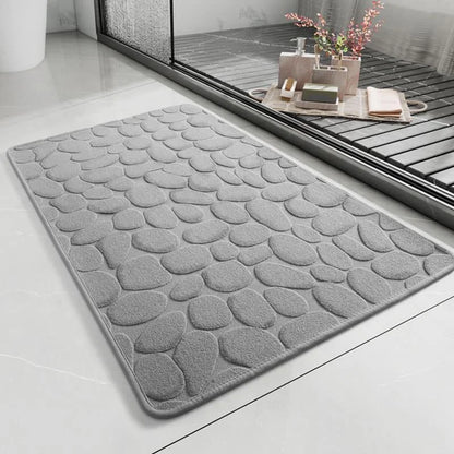 Monzzi Non-Slip Absorbent Cotton Bath Mat