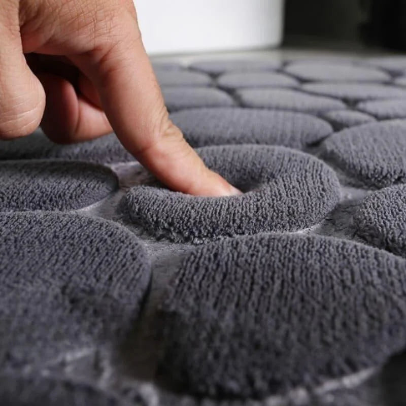 Monzzi Non-Slip Absorbent Cotton Bath Mat