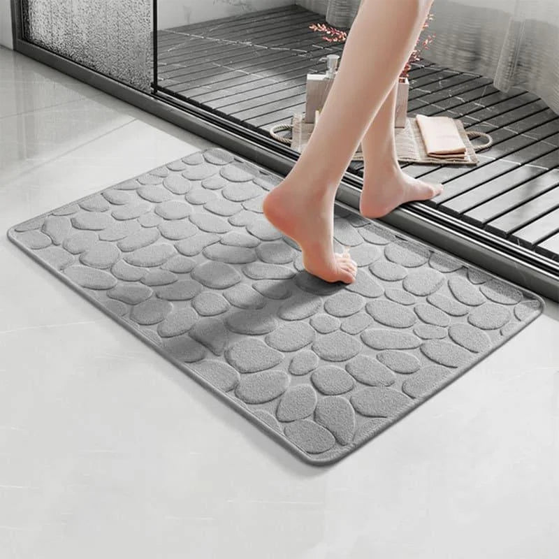 Monzzi Non-Slip Absorbent Cotton Bath Mat