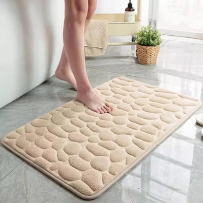 Monzzi Non-Slip Absorbent Cotton Bath Mat