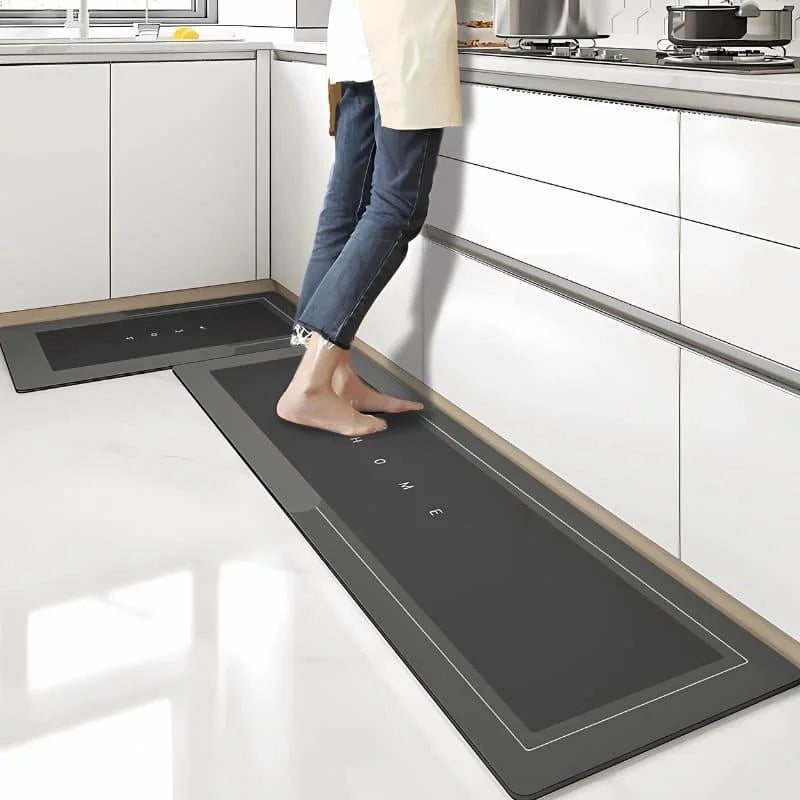Monzzi Kitchen Non-Slip Mat with Triple Absorbent Layers
