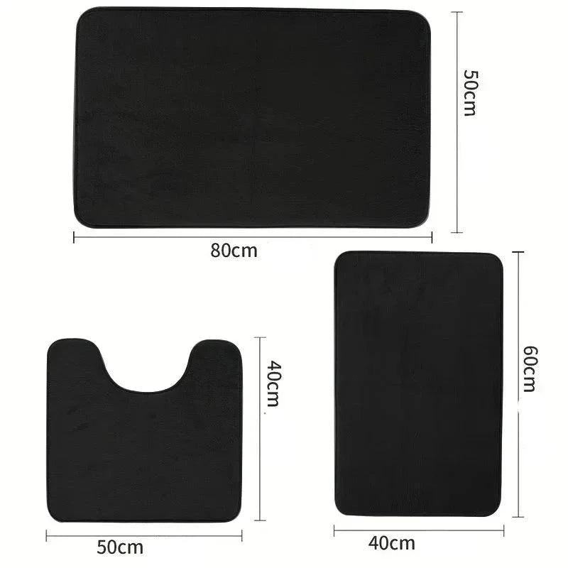 Monzzi Foam-Backed Non-Slip Velvet Bath Mat