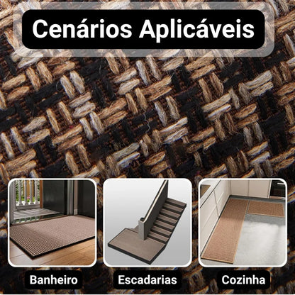 Monzzi Kitchen Geometric Pattern Non-Slip Washable Rug