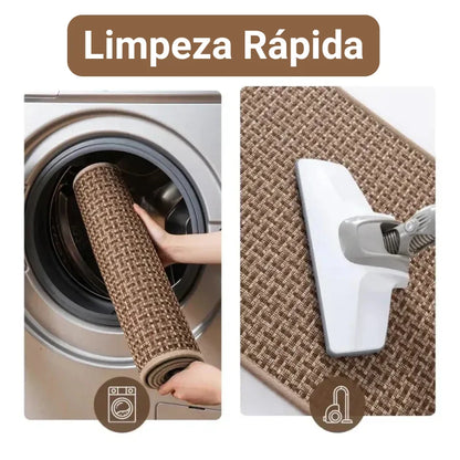 Monzzi Kitchen Geometric Pattern Non-Slip Washable Rug