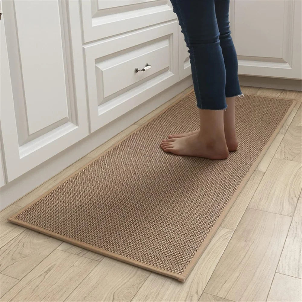 Monzzi Kitchen Geometric Pattern Non-Slip Washable Rug