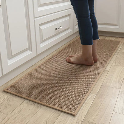 Monzzi Kitchen Geometric Pattern Non-Slip Washable Rug