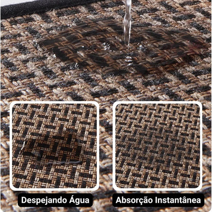 Monzzi Kitchen Geometric Pattern Non-Slip Washable Rug