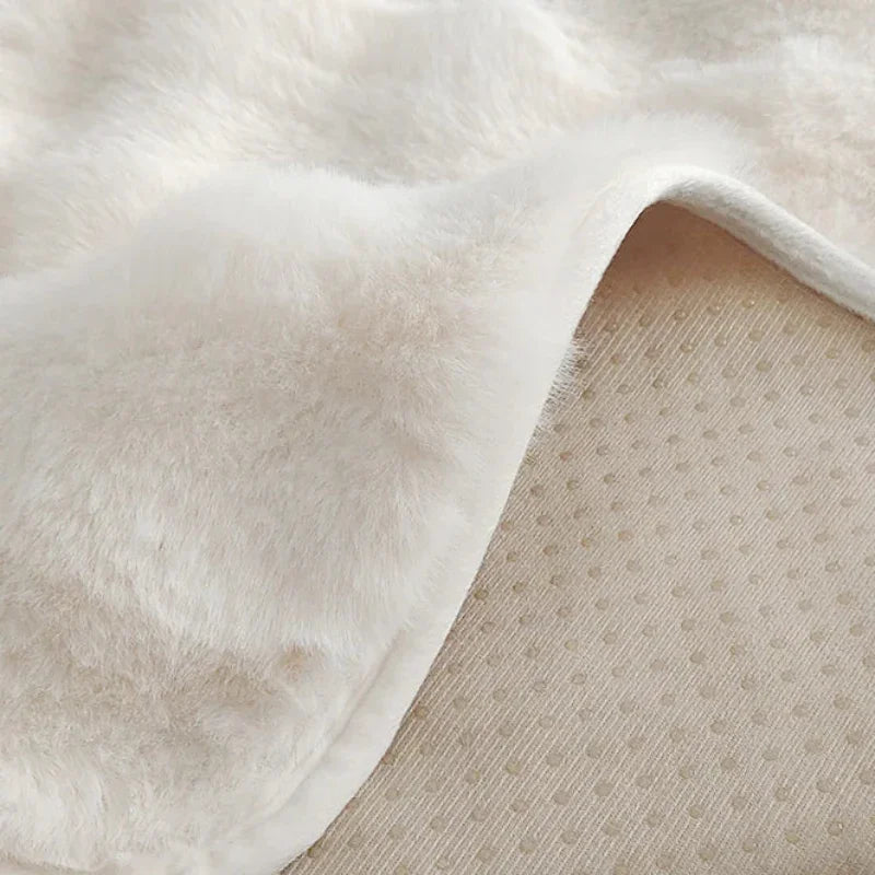 Velvety Plush Area Rug for Bedroom and Living Room by Monzzi