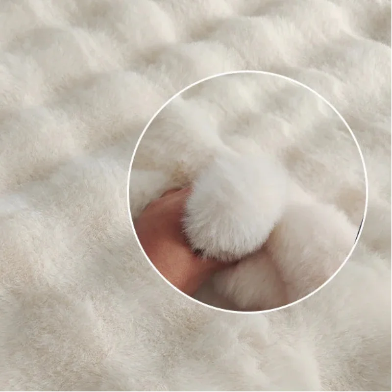 Velvety Plush Area Rug for Bedroom and Living Room by Monzzi