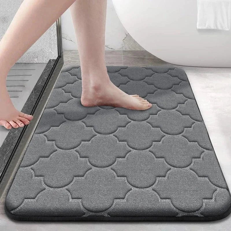 Monzzi Coral Velvet Non-Slip Absorbent Bath Mat