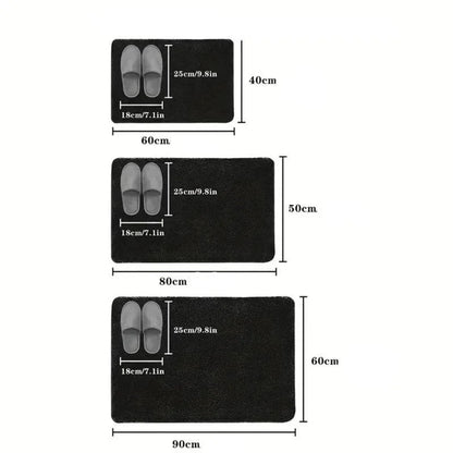 Monzzi Coral Velvet Non-Slip Absorbent Bath Mat