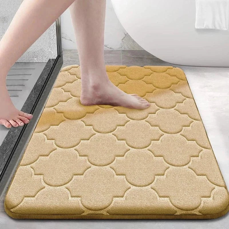 Monzzi Coral Velvet Non-Slip Absorbent Bath Mat