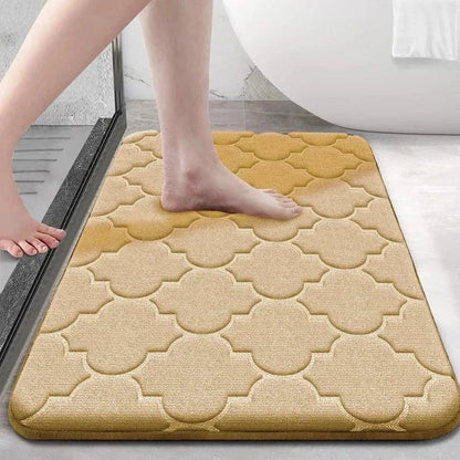 Monzzi Coral Velvet Non-Slip Absorbent Bath Mat