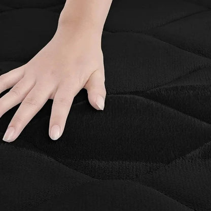 Monzzi Coral Velvet Non-Slip Absorbent Bath Mat