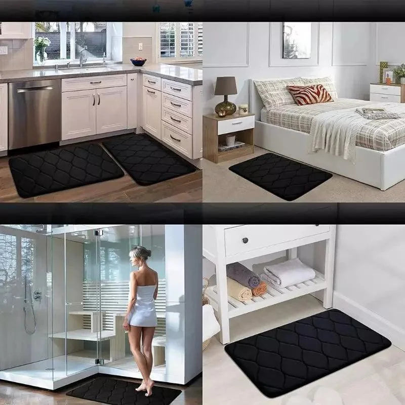 Monzzi Coral Velvet Non-Slip Absorbent Bath Mat