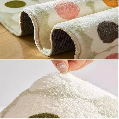 Monzzi Non-Slip Round Rug for Kids' Rooms