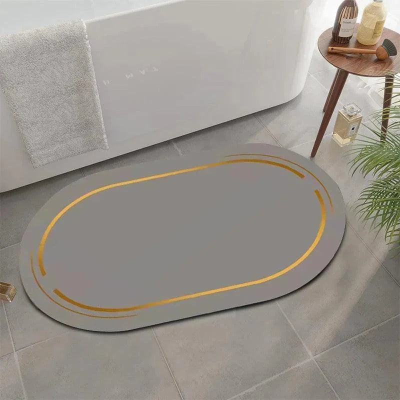 Contemporary Non-Slip Absorbent Bathroom Rug by Monzzi