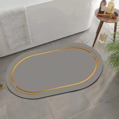 Contemporary Non-Slip Absorbent Bathroom Rug by Monzzi
