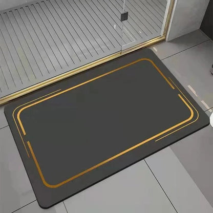 Contemporary Non-Slip Absorbent Bathroom Rug by Monzzi