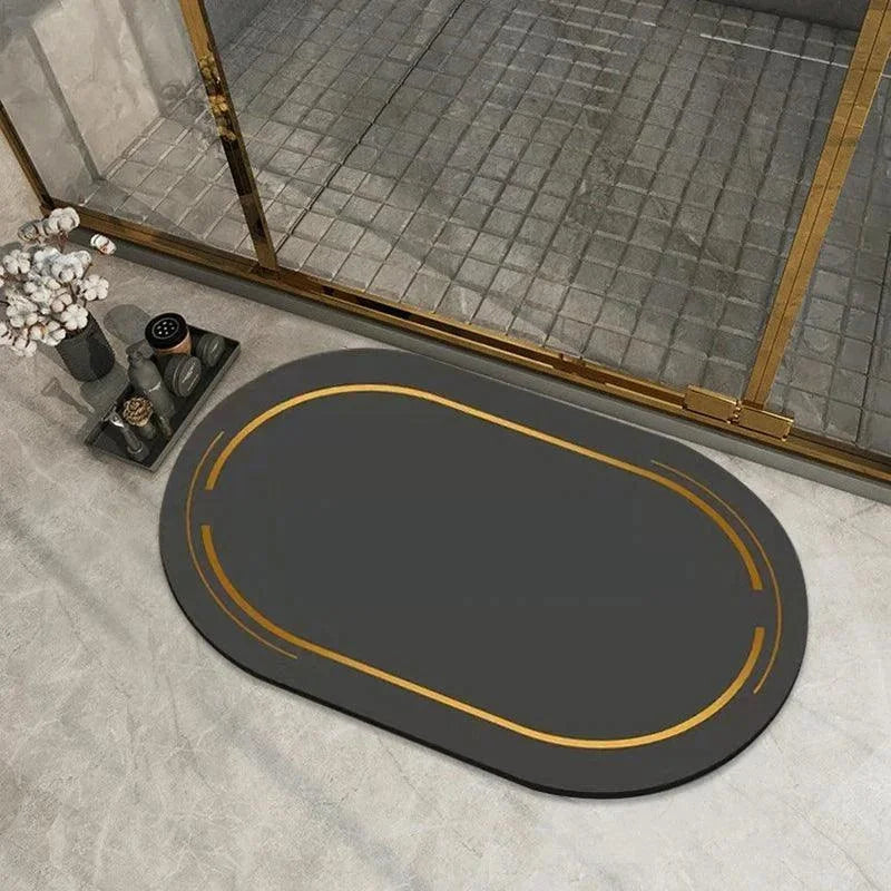 Contemporary Non-Slip Absorbent Bathroom Rug by Monzzi