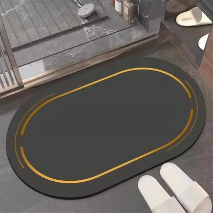 Contemporary Non-Slip Absorbent Bathroom Rug by Monzzi