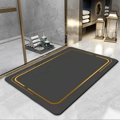 Contemporary Non-Slip Absorbent Bathroom Rug by Monzzi