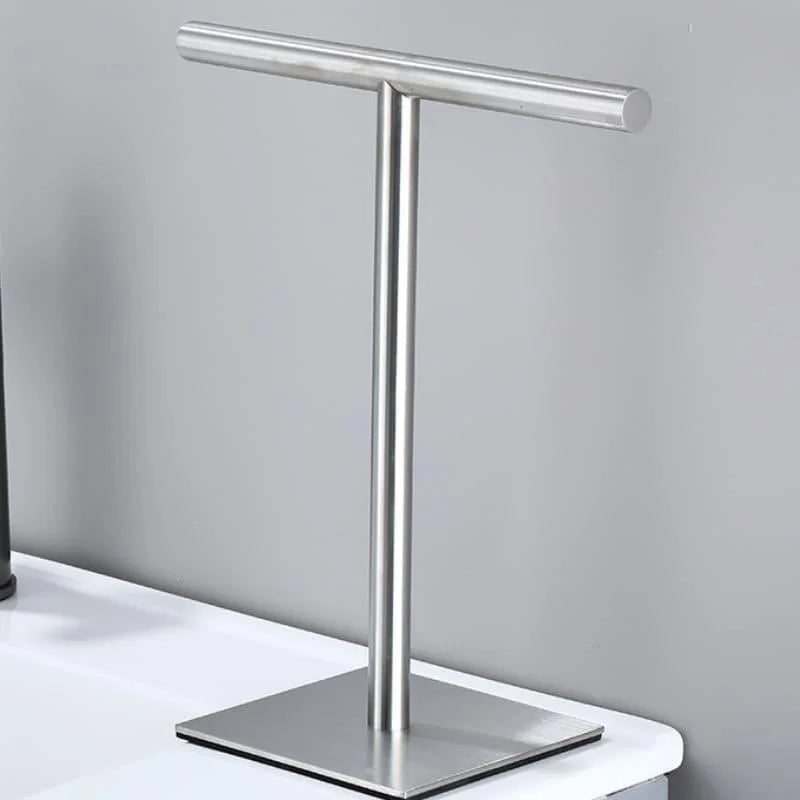 Monzzi Countertop Stainless Steel Towel Holder with Rubber Base