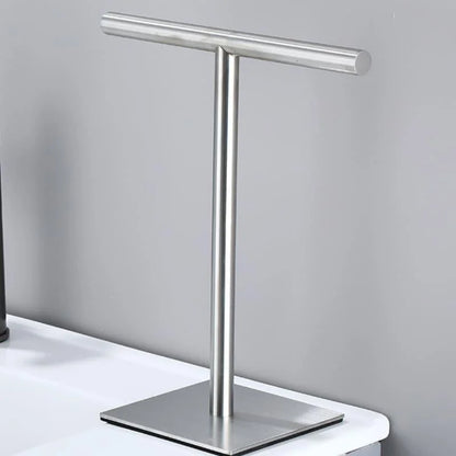Monzzi Countertop Stainless Steel Towel Holder with Rubber Base