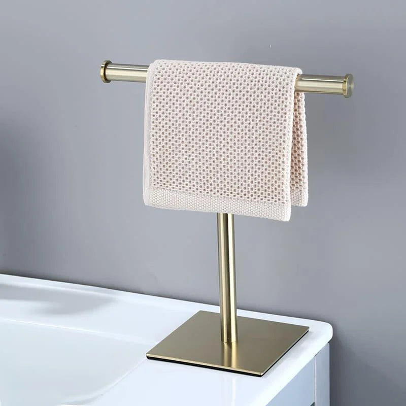 Monzzi Countertop Stainless Steel Towel Holder with Rubber Base