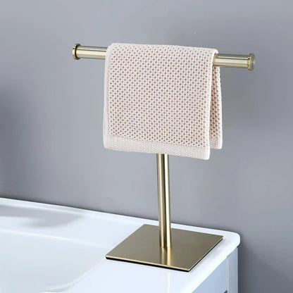 Monzzi Countertop Stainless Steel Towel Holder with Rubber Base