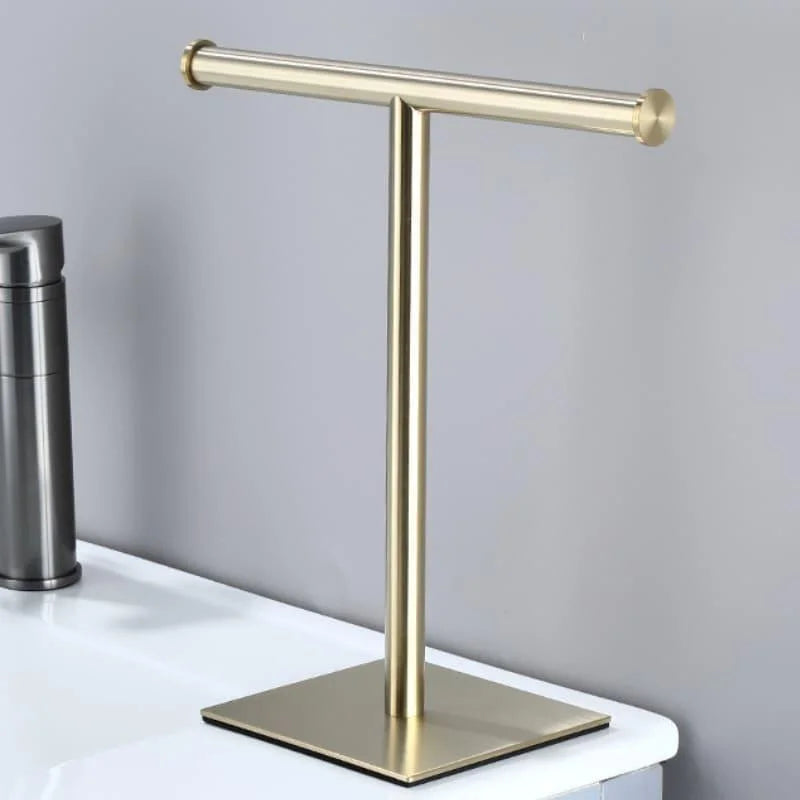 Monzzi Countertop Stainless Steel Towel Holder with Rubber Base