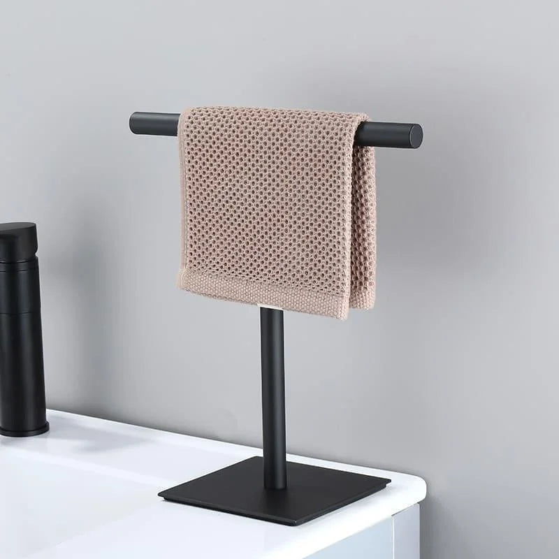 Monzzi Countertop Stainless Steel Towel Holder with Rubber Base