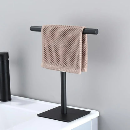 Monzzi Countertop Stainless Steel Towel Holder with Rubber Base