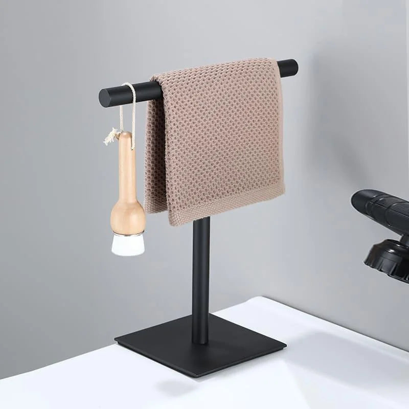 Monzzi Countertop Stainless Steel Towel Holder with Rubber Base