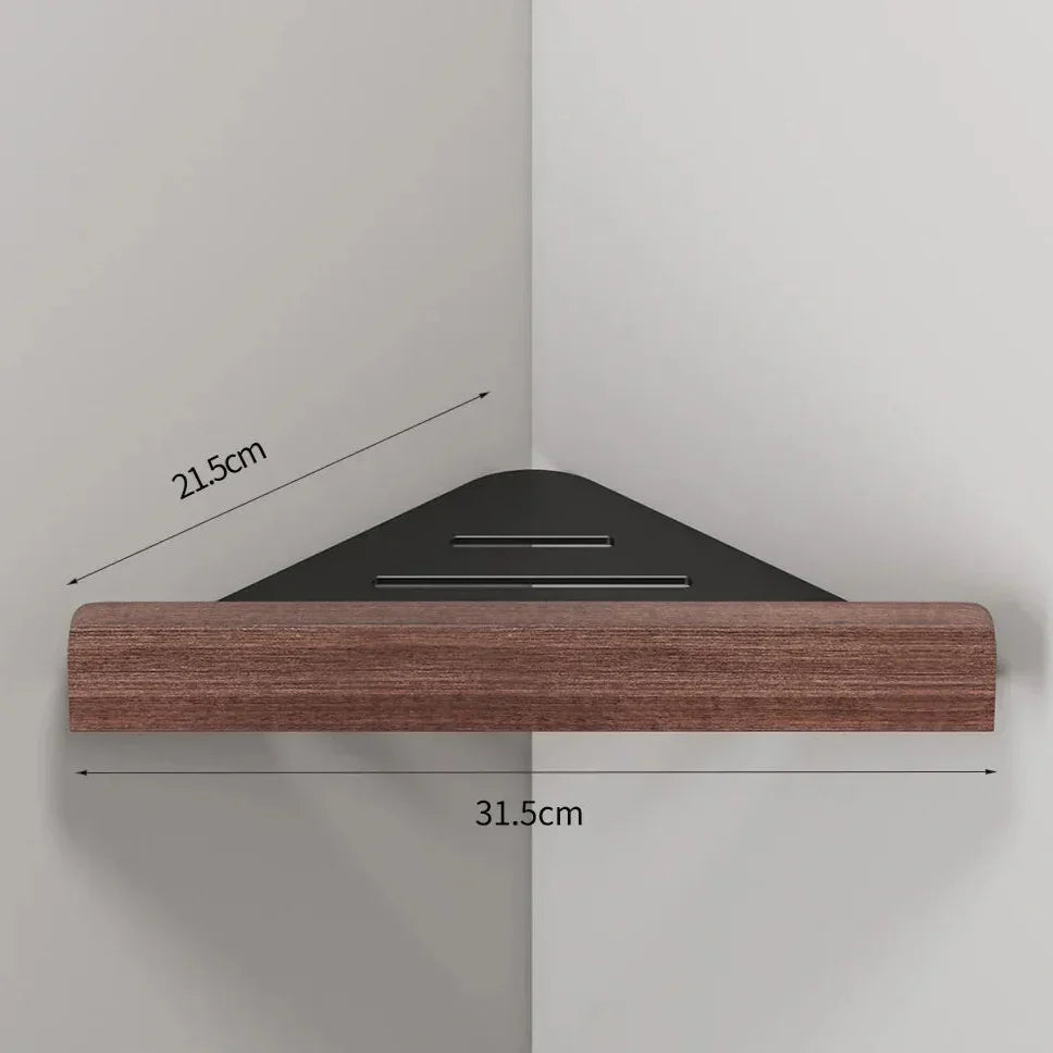 Walnut Wood Wall Towel Rack for Monzzi Bathroom