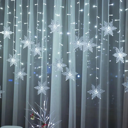 Monzzi LED Snowflake String Lights with 8 Unique Lighting Modes