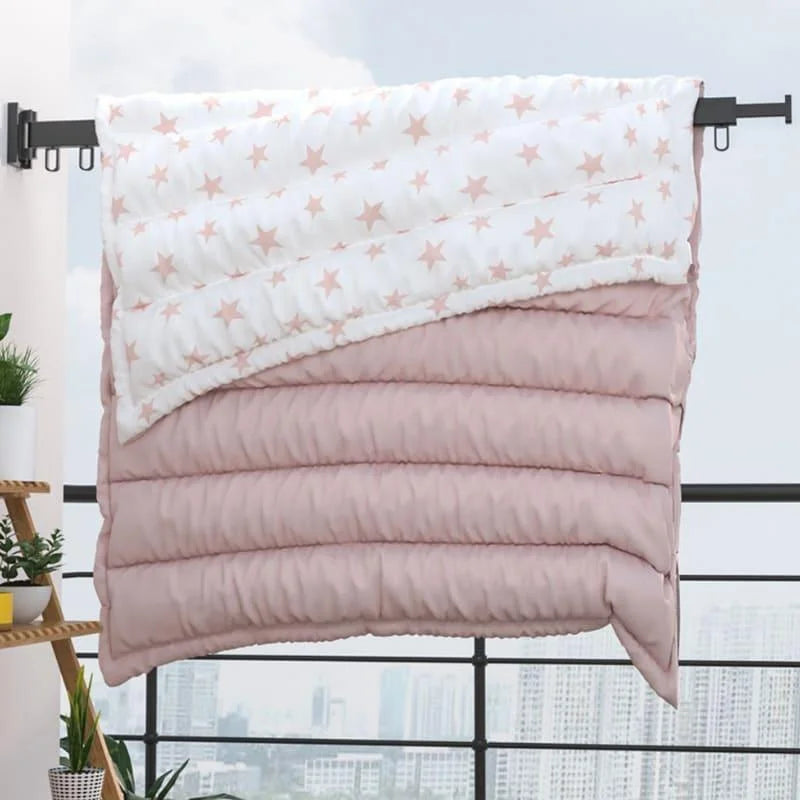 Monzzi Retractable Aluminum Clothesline for Wall Mounts - Supports Up to 25kg