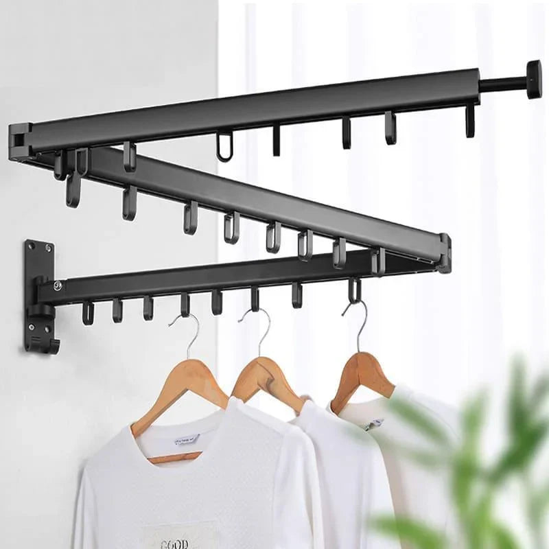 Monzzi Retractable Aluminum Clothesline for Wall Mounts - Supports Up to 25kg