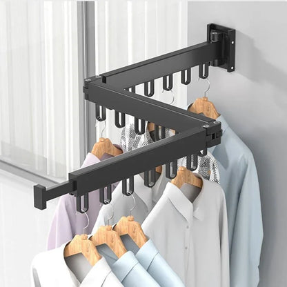 Monzzi Retractable Aluminum Wall Clothesline - Supports Up to 25kg