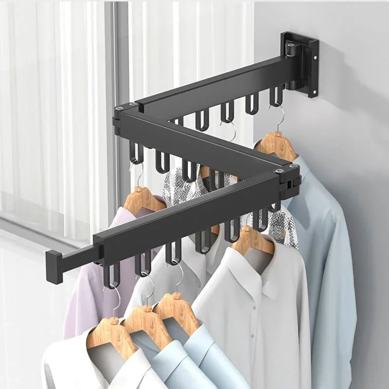 Monzzi Retractable Aluminum Clothesline for Wall Mounts - Supports Up to 25kg
