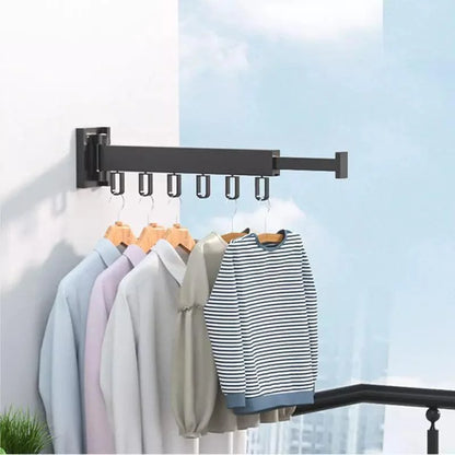 Monzzi Retractable Aluminum Clothesline for Wall Mounts - Supports Up to 25kg