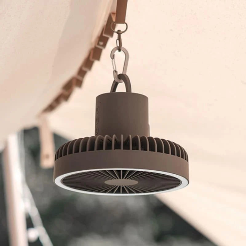 Monzzi Home Rechargeable Black Portable Fan with 3 Speed Settings